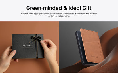 【PD 20W】Portable Power Bank with Wallet Case, 5000mAh Built-in Cable Fast Charging for Phone, USB-C, Slim portable charger