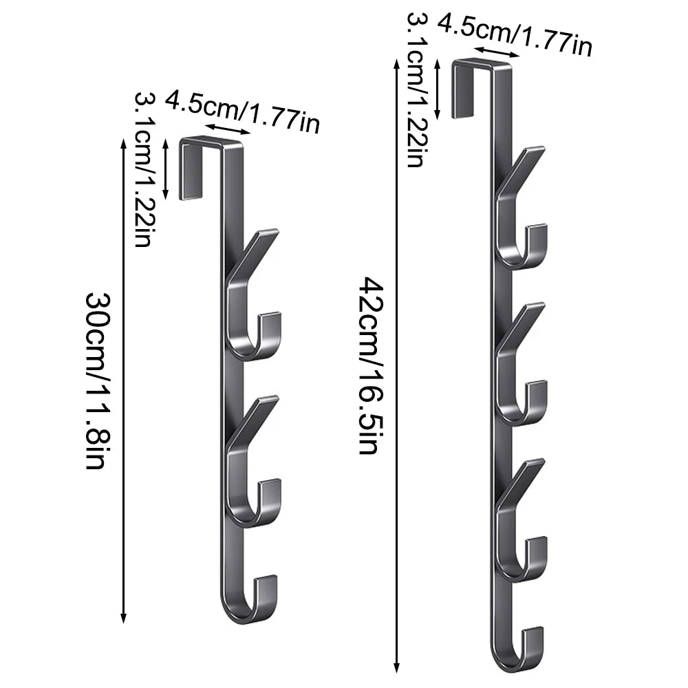 Easy Installation Door Hook-Strong Metal Coat Rack, Suitable for Clothes, Hats and Bags-Space Saving Design, Suitable for Bedroo