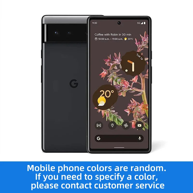 Google Pixel6 5G SmartPhone CPU Google Tensor Battery capacity 4614mAh 50MP Cameraoriginal used phone