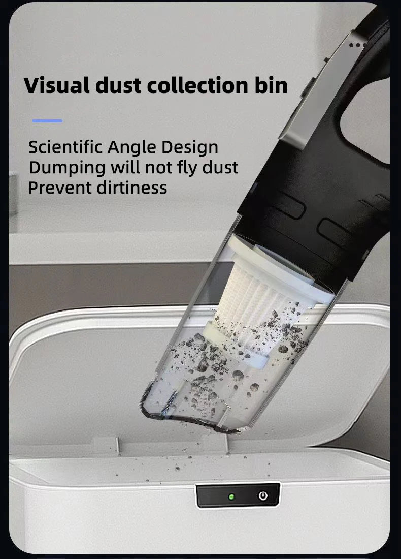 Car Multipurpose Vacuum Cleaner Handheld Powerful Suction Rechargeable Car and Home Dual Use Small Wireless Vacuum Cleaner