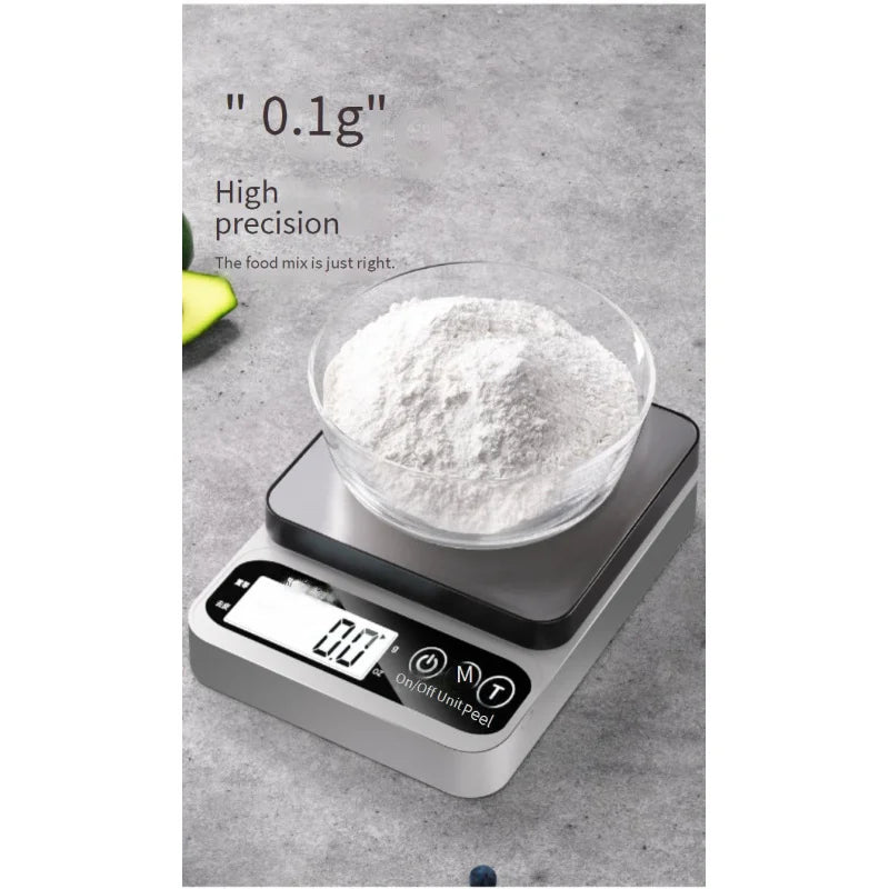 Kitchen Electronic Scale High Precision Household Baking Gram Scale Accurate Small Electronic Scale Food Scale Small Gram Scale