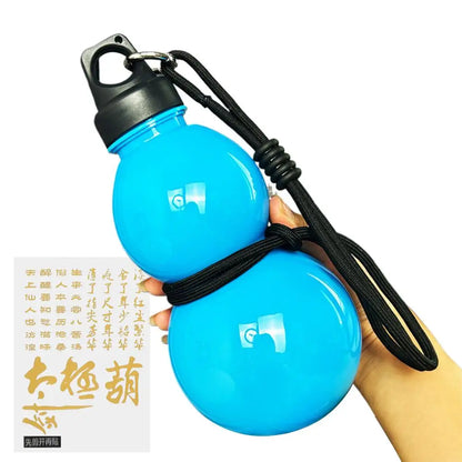 Retro Style Gourd Water Bottle 750ml Large Capacity Fitness Bottle Outdoor Hydration Gourd Bottle Traditional Water Cup Design
