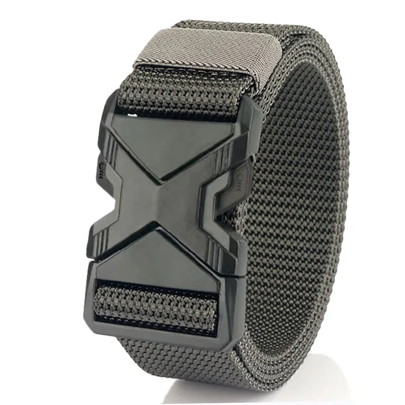 The New Men's 125cm Buckle Belt Nylon Braided Lightweight Breathable Daily Commuter Men's Belt