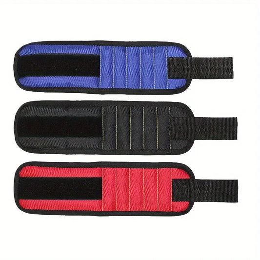 Strong Magnetic Wristband Portable Tool Bag Electrician Adjustable Wrist Belt Screws Small Metal Nails Bolts