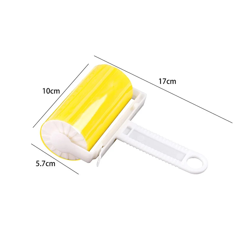 1 PC Washable Clothes Hair Sticky Roller Reusable Portable Home Clean Pet Hair Remover Sticky Roller Carpet Sofa Dust Collector