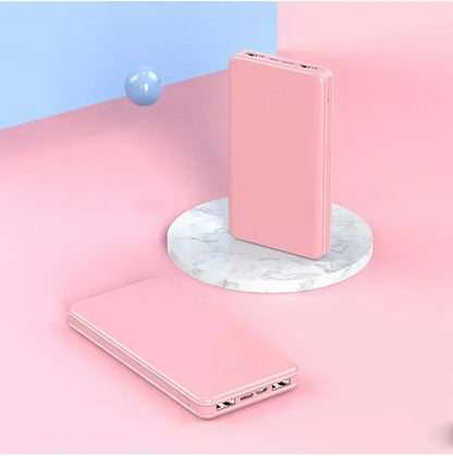 New Portable Power Bank 20000mAh Ultra Large Capacity 10W Super Fast Charger Dual Output Dual Input Design External Battery Pack