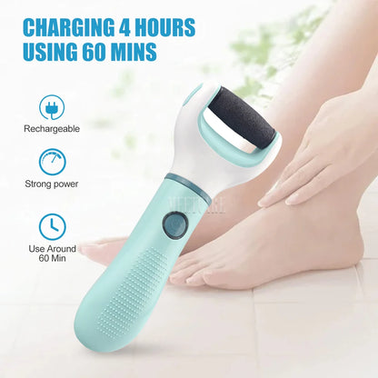 Electric Foot Grinder Auto Wireless Remove Dead Skin Calluses Cracks Hard Cracked skin Pedicure Tool Waterproof Foot Cleaner