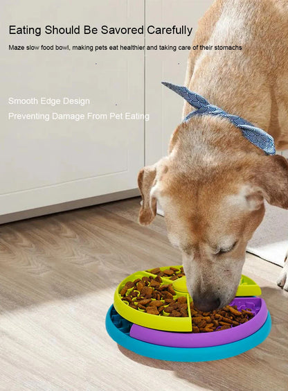 New Dog Slow Plate Pet Slow Food Mat Fun Slow Food Plates Beloved Of Pets Rotating Slow Food Plate Portable Slow Food Plate