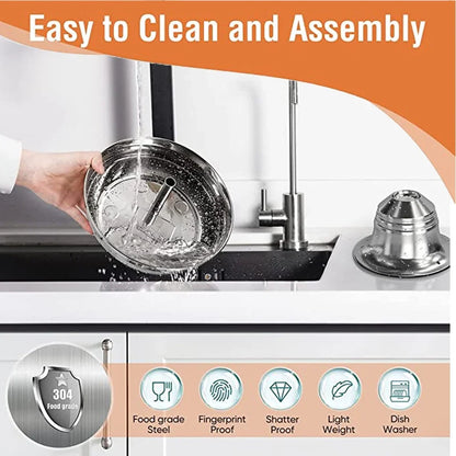 Stainless Steel Cat Fountain Filter Water Drinking Fountain Pet Cat Dog Ultra-Quiet Automatic Fountains and Filter Cats Drinker