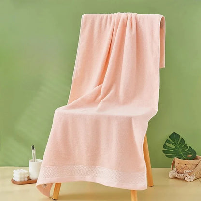 Bath Towel Pure Cotton Household Bath Towel Absorbent Cotton Bath Towel Hotel Gift Large Towel Towels Bathroom  Beach Towel