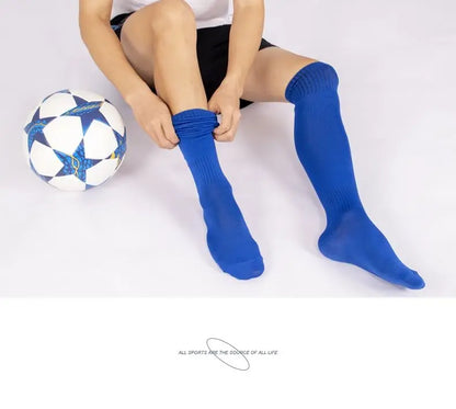Soccer Socks Breathable Outdoor Football Sports Rugby Stockings Over Knee High Volleyball Baseball Hockey Kids Adults Long Socks