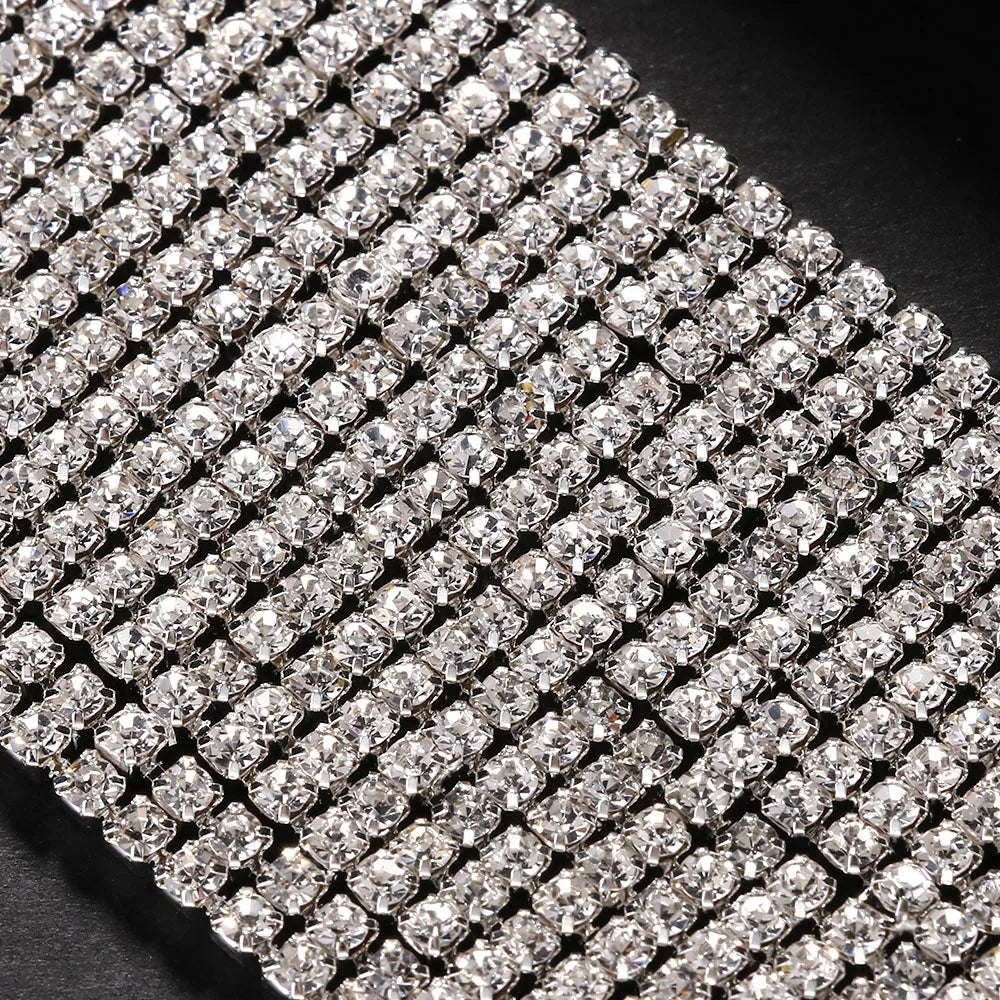 Fashion Design Short Choker Necklace Accessories Party for Women Luxury Gift Chunky Rhinestone Collar Necklace Bridal Jewerly