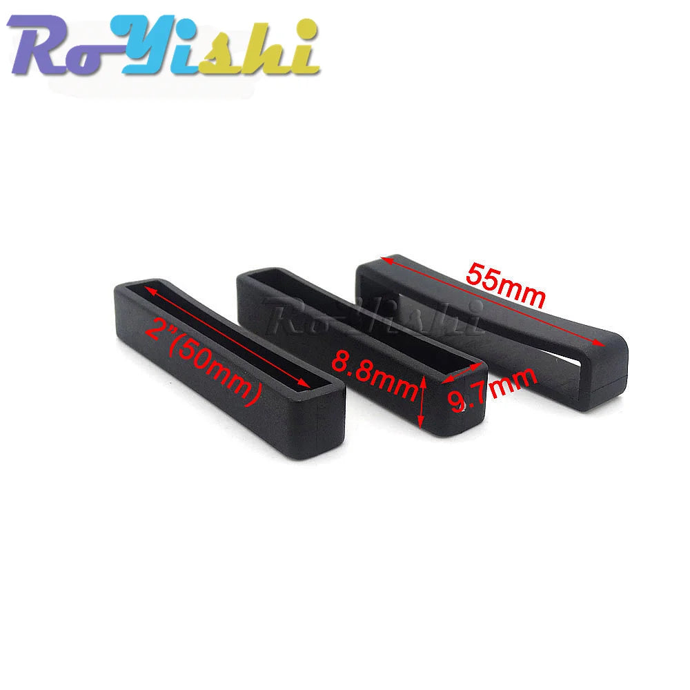 10 Pcs/Pack Plastic Belt Loop Keeper Square Loop Buckles Belt Harness Backpack Straps