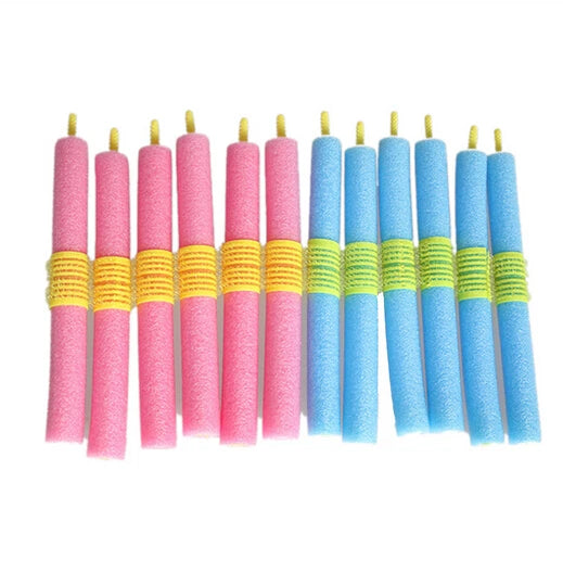 12PCS Soft Hair Curler Roller Curl Hair Bendy Rollers Flexible DIY Magic Hair Curlers Tool Styling Rollers Sponge Hair Curling