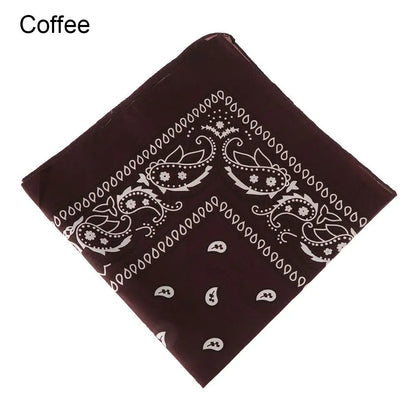 Sports Supplies Handkerchief Neck Scarf Printed Square Scarves Paisley Bandana Hair Band Wristband