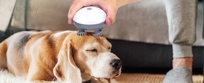 Electric Scalp Head Massager Kneading Vibrating Device Health Care Shoulder Neck Leg Arm Deep Tissue Massage Cat  Pet Massager