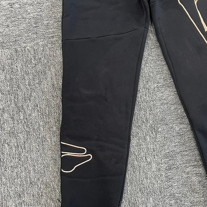 Jogging Streetwear Hoodies Trousers Set Centre Cee Tracksuit Men Clothing Y2k Cotton Sweatshirts Tops Pants Mens Clothes Black