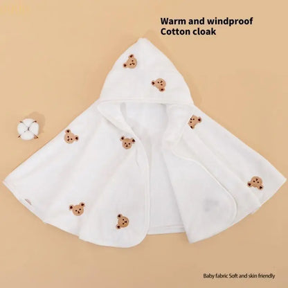 090B Breathable and Lightweight Hooded Towel for Baby Bathrobe Wearable Blanket