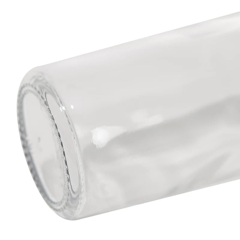 6 Pcs Small Clear Glass Bottles With Lids Glass Containers Round Bottles For Juice, Oils, Ginger Shots, Whiskey, Liquids