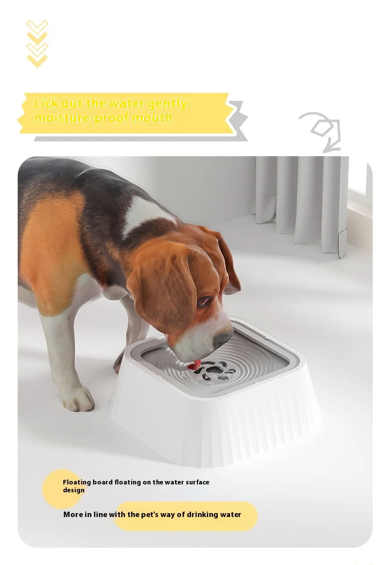 Pet Water Fountain with Floating Plates No Spill Dog Water Bowl Clean Drinking Slow Feeder Anti-splash Pet for Dogs for Pet