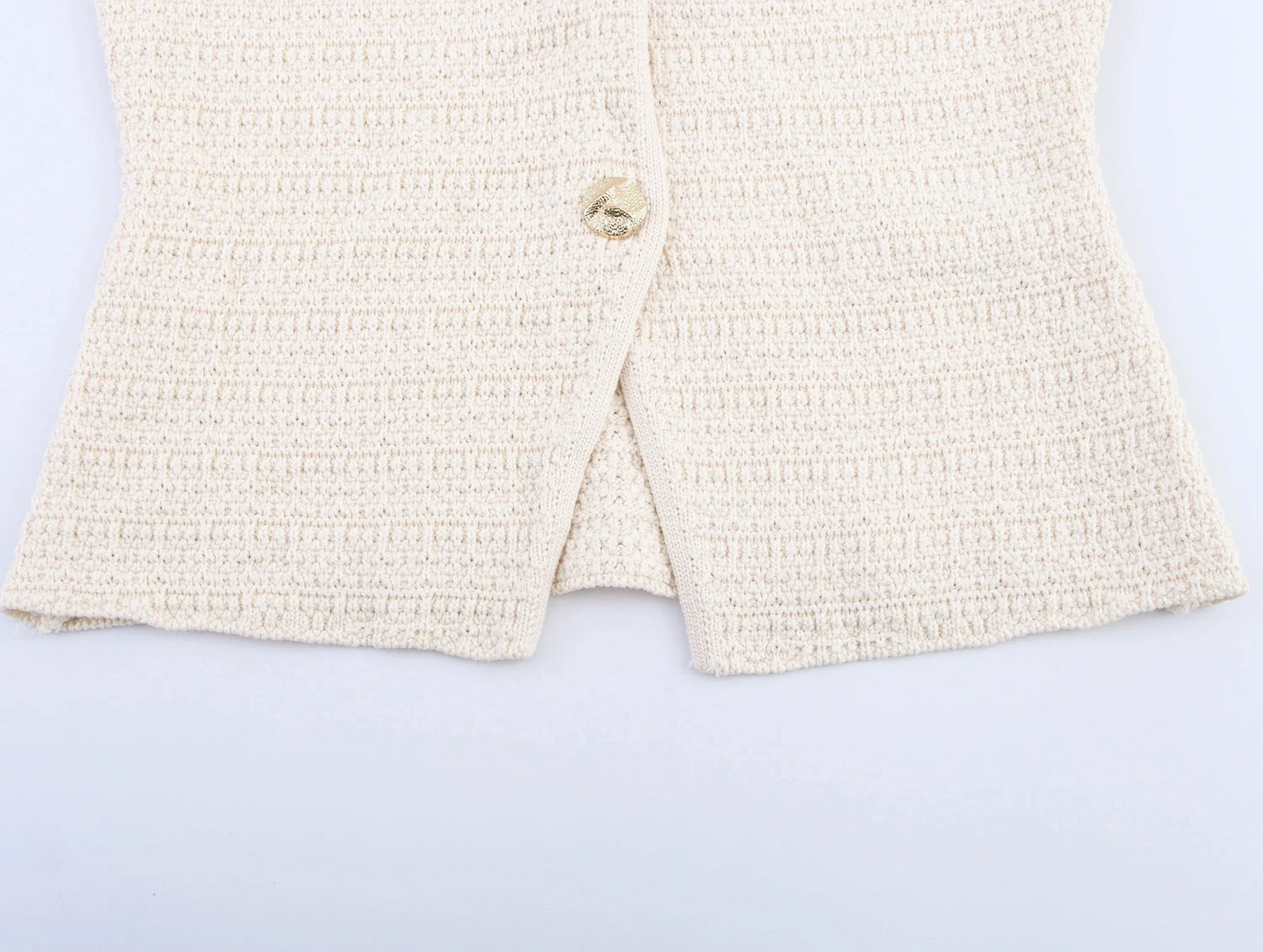 Women's Clothing 2025 New European And American Style Fashionable Knitted Texture Vest Casual Mini Skirt Set