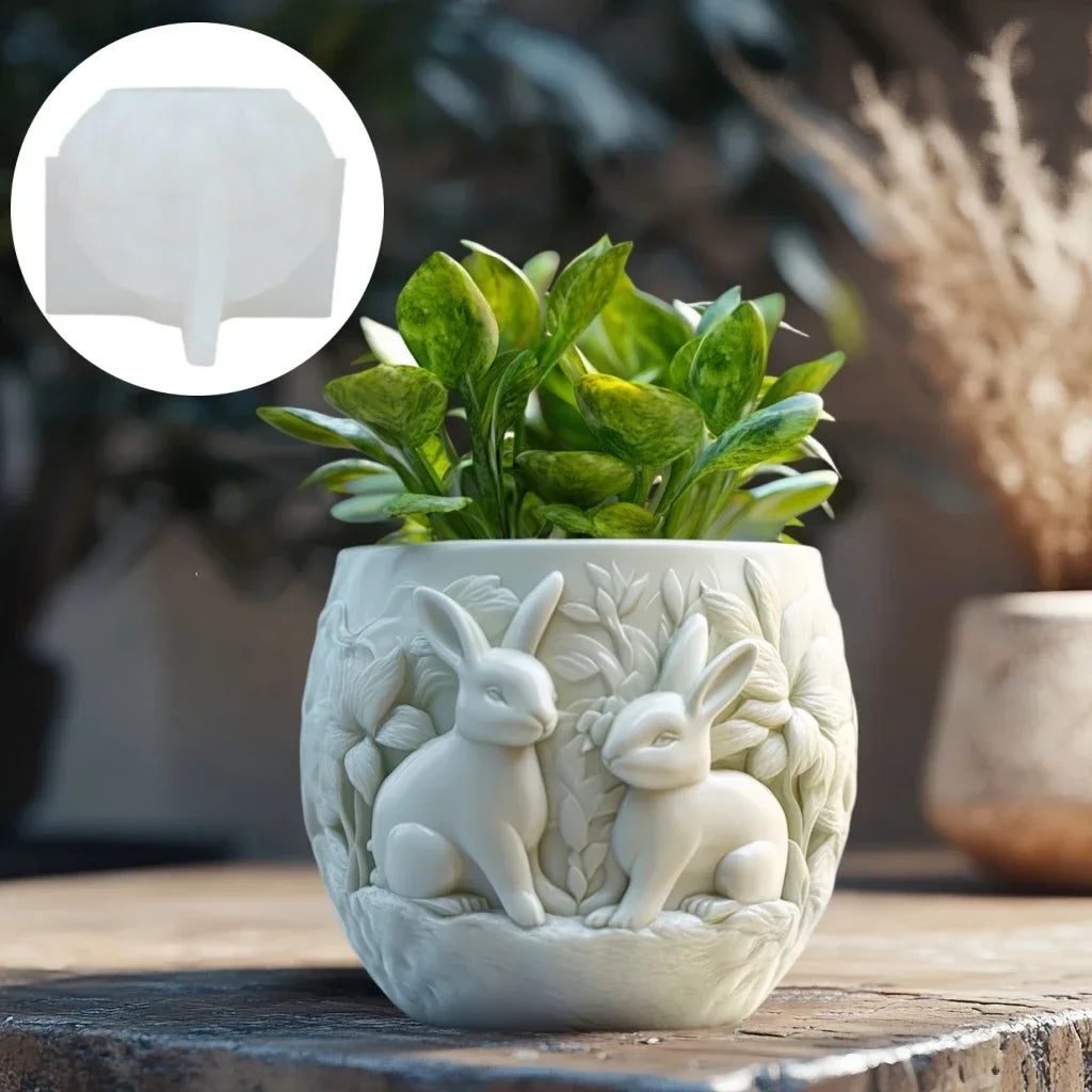 Church relief succulent plant flowerpot resin silicone mold house church storage box mold tower church cross relief gypsum molds