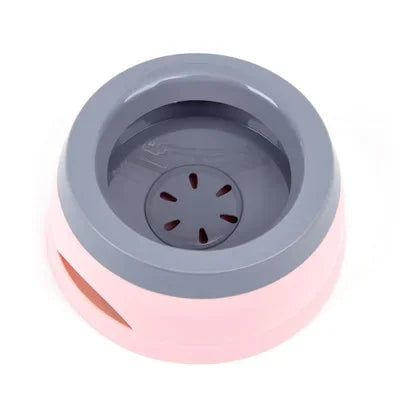 Pet Dog Bowls Floating Not Wetting Mouth Cat Bowl No Spill Drinking Water Feeder Plastic Portable Dog Bowl Support Accessories