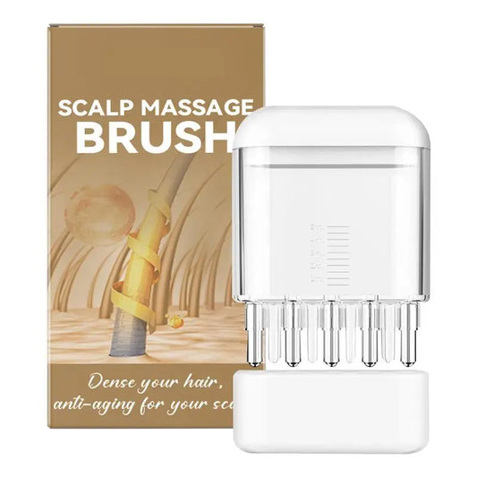 Hair Growth Oil Applicator Comb Scalp Massager Applicator Hair Root Massage Medicine Comb Hexagon Head Oil Roller Hair Care Tool