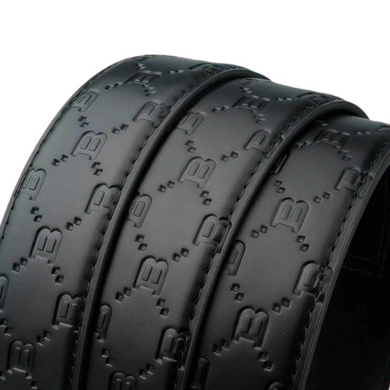 Luxury Men's Belt Genuine Leather Belt Men Adjustable Automatic Belt, Men's Business Belt Fashion Designer Belt for Men