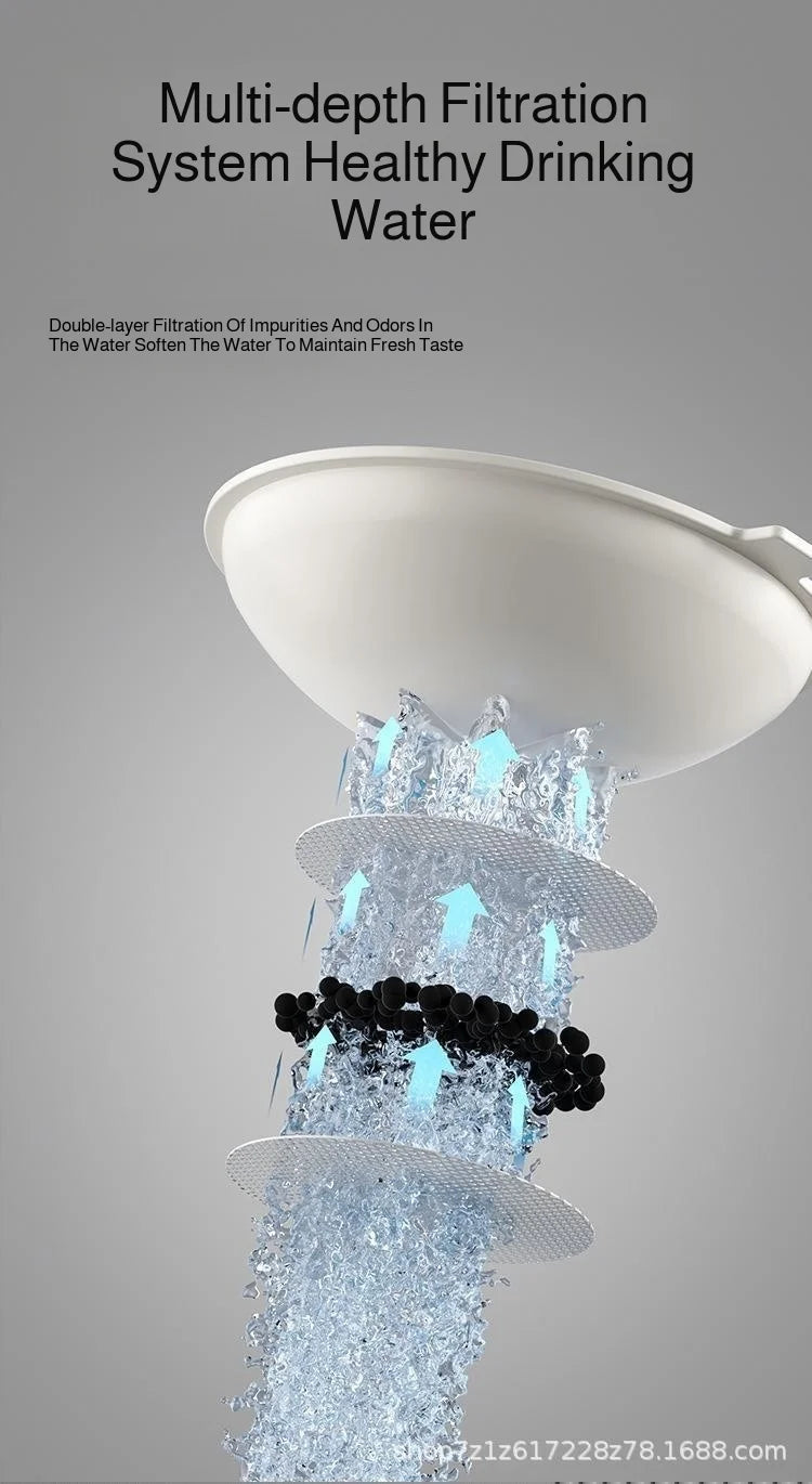 Automatic Dog Cat Feeder and Water Dispenser Gravity Food Feeder and Waterer Set with Pet Food Bowl Universal Pet Products