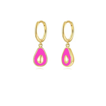 Enamel Earrings Colorful  Chili & Coin Pendant Drop Ear Ring Piercing Pendientes Punk Party Jewelry Modern Women's Earrings 2025