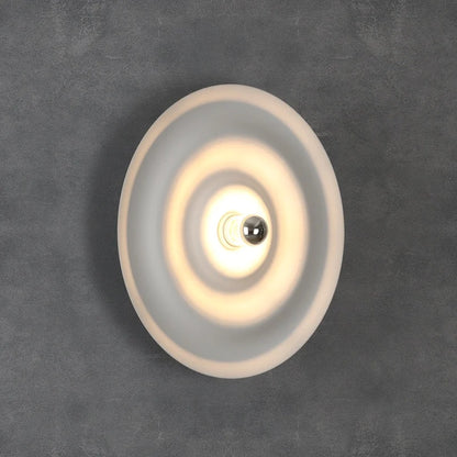 Nordic modern circular wall lamp background wall staircase corridor entrance designer water ripple decorative lighting fixture