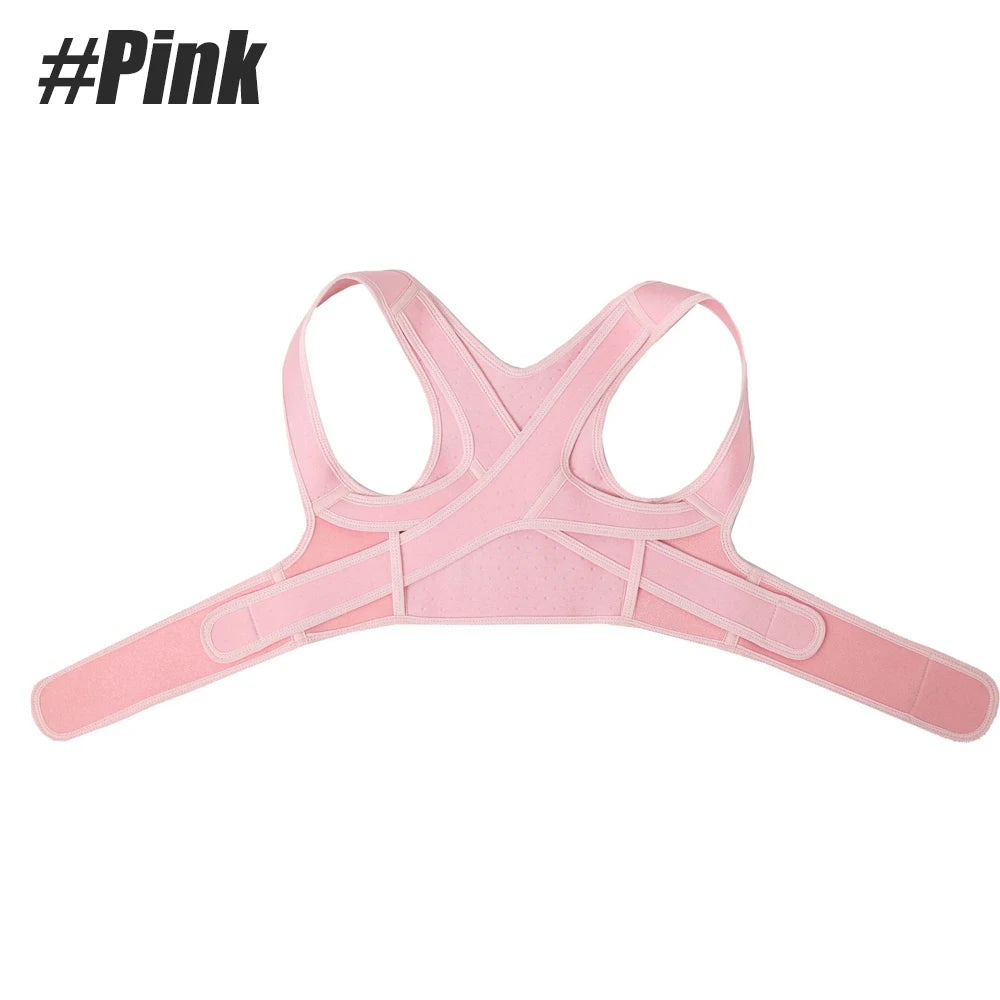 Posture Corrector Adjustable Upper Back Brace Breathable Back Support Straightener for Neck Shoulder Clavicle Lumbar Pain Relief