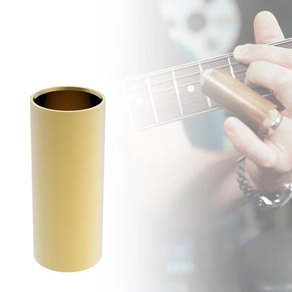 NAOMI Golden-plated Steel Guitar Slide Length 28 50 60 70 mm Stainless Slider Guitarra Smooth Edge Metal Finger Slide For Guitar