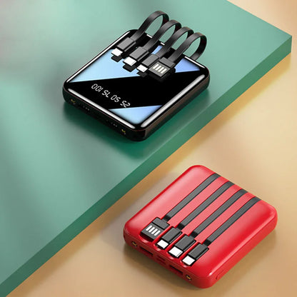 Power Bank 20000mAh Portable External Battery Powerbank Double USB OUTPUT With Flashlight Mini Power Bank For Smart Mobile Phone