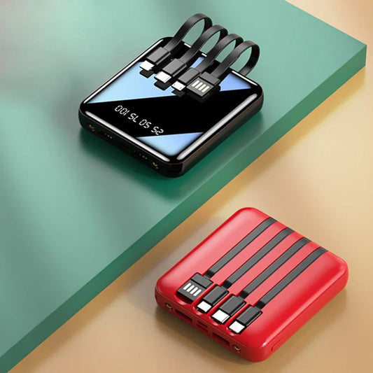 Power Bank 20000mAh Portable External Battery Powerbank Double USB OUTPUT With Flashlight Mini Power Bank For Smart Mobile Phone