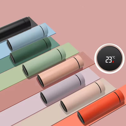 2024 New Temperature Display Thermos Keeps Cold And Heat Thermal Bottle Stainless Steel Thermos For Baby Children Kids Terms