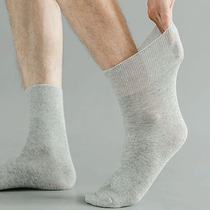 Women's 5 Pairs Quality Cotton Diabetic Middle Socks Comfortable Loose Mouth  Plus Size48,49,50 Older Men's Diabetic Socks Meias