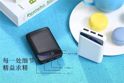 3×18650 DIY Shell Mobile Phone Charge Power Bank Case DIY Box 3 USB Ports 18650 Power Bank Case  Power Bank Cover Kit