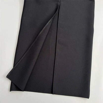 Women Elegant Puff Sleeve Bandage Dress Sexy Beading Bodycon Clothes Celebrity Party Evening Maxi Dresses