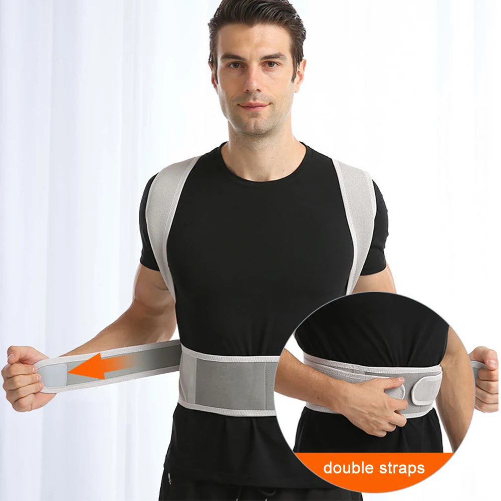Back Brace Posture Corrector for Women and Men, Back Straightener Scoliosis, Hunchback Correction, Adjustable Spine Support Belt