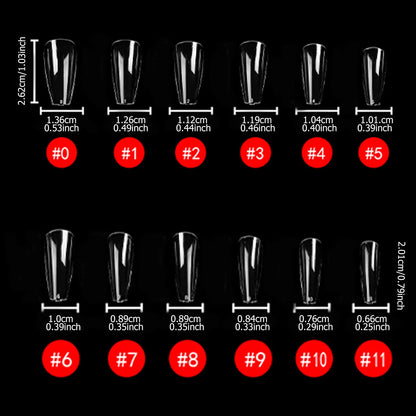 240PCS Short Almond Nail Tips Soft Gel Pre-Shaped Acrylic Nail Tips Half Matte Full Cover Nail Tips Clear Gelly Press on Nail