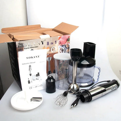 Houselin Immersion Blender Handheld Hand Blender 700W, Blender with Chopper for Baby Food and Smoothies