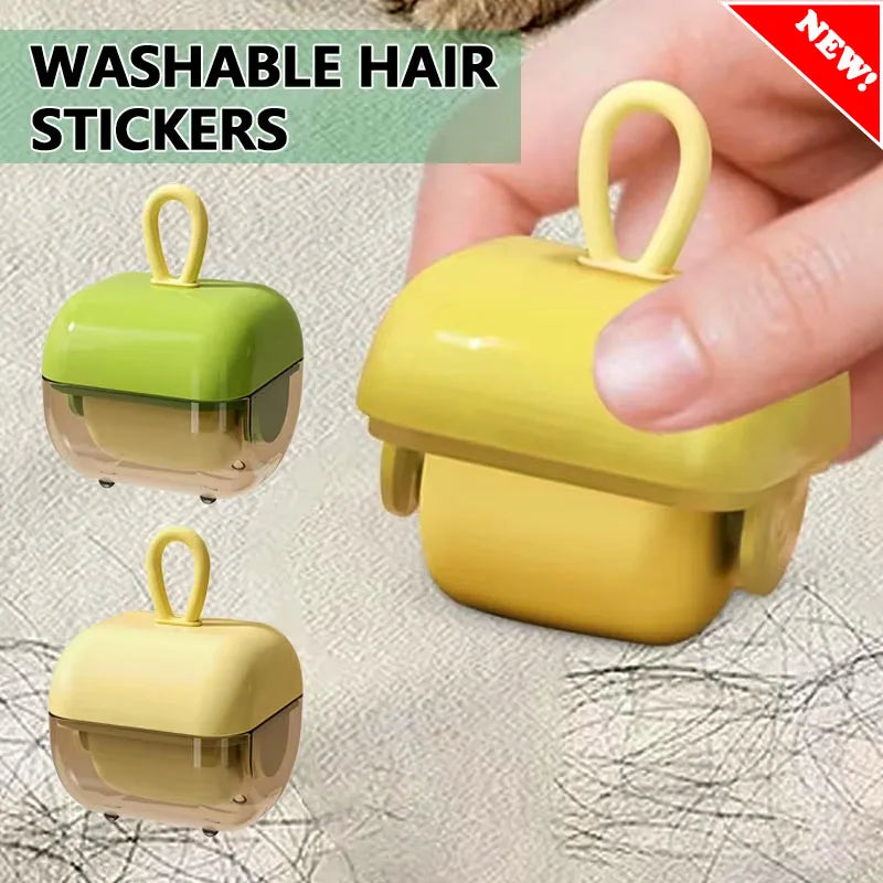 Portable Lint Roller Strong Adhesive Hair Sticking Machine for Clothes Washable Pets Furniture Cleaning Time-Saver Hair Sticky