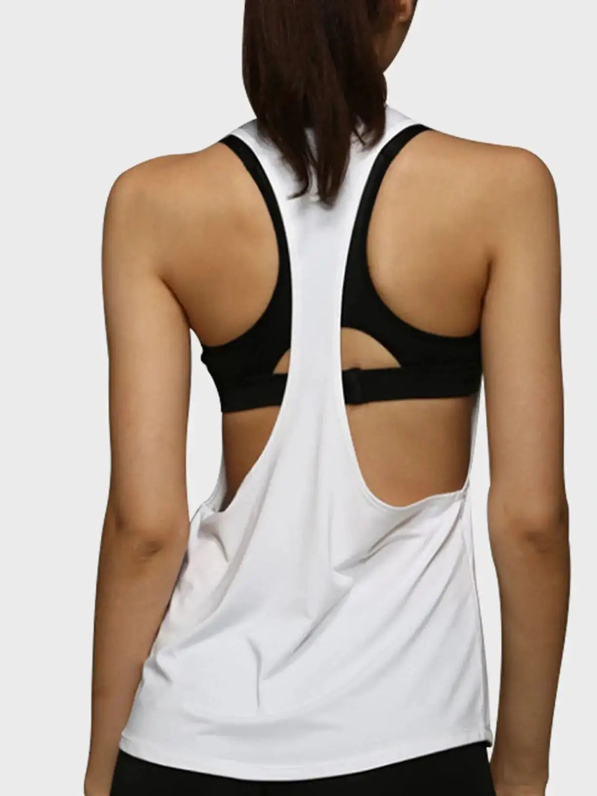 Women's Sports Smock Fitness Sports Vest T-shaped Quick Drying Slim Sleeveless Running Sports Vest