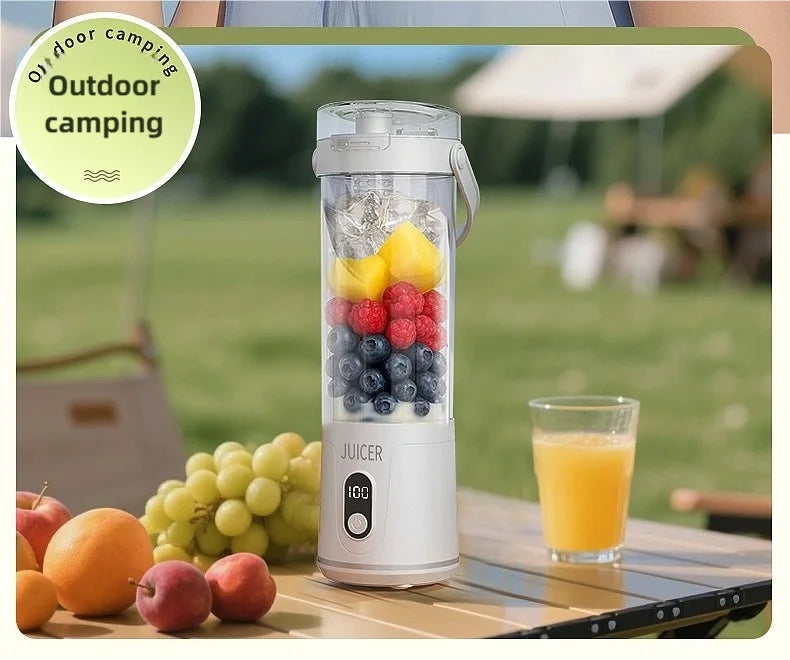 New Portable Juice Blender 600ml 12 Blades Fast Blending USB Rechargeable For Outdoor Milkshake Smoothie Electric Blender