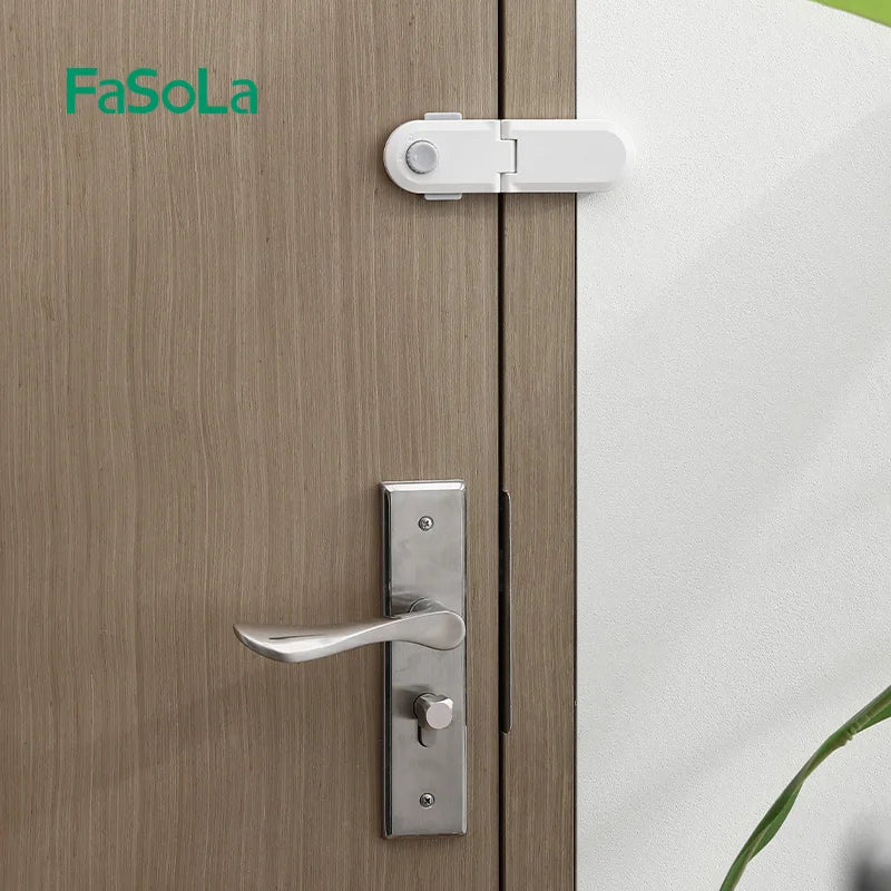 FaSoLa Adhesive Straps Locks Baby Proofing Cabinet Latches for Drawers Fridge Door Oven Window No Drilling Safety Lock