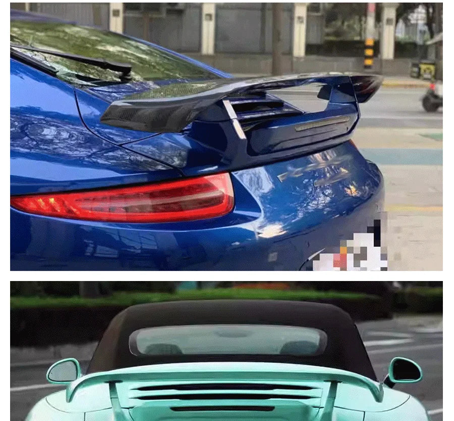 Carbon Fiber Techart Style Car Rear Trunk Spoiler Rear Wing Tail Wing Parts For Porsche 911 991.1 991.2 Upgrade Body kit