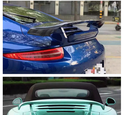 Carbon Fiber Techart Style Car Rear Trunk Spoiler Rear Wing Tail Wing Parts For Porsche 911 991.1 991.2 Upgrade Body kit