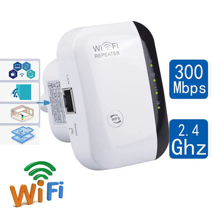 WiFi Repeater 300Mbps WiFi Extender Amplifier WiFi Booster Wi Fi Signal 802.11N Long Range Wireless Wi-Fi Repeater Access Point